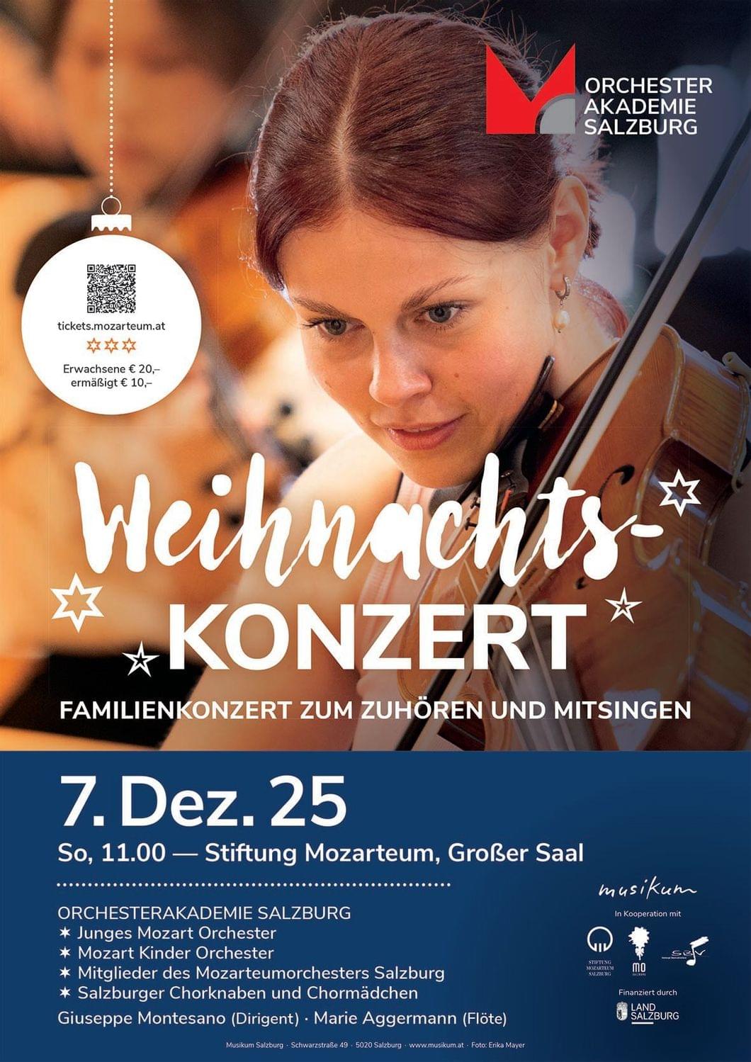 Weihnachtsmatinee der Orchesterakademie Salzburg