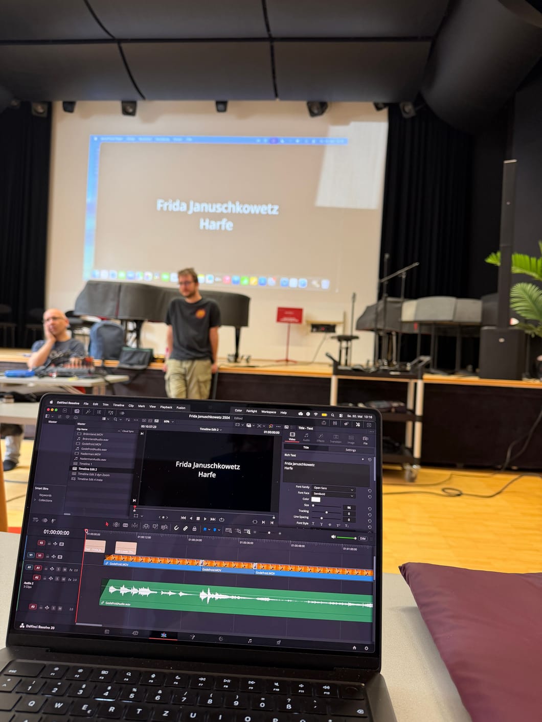 Erfolgreicher Workshop: Aufnahme läuft