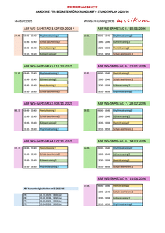 ABF LG 2 Stundenplan 202526