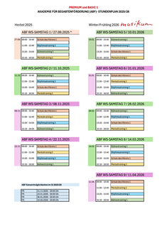ABF LG 1 Stundenplan 202526